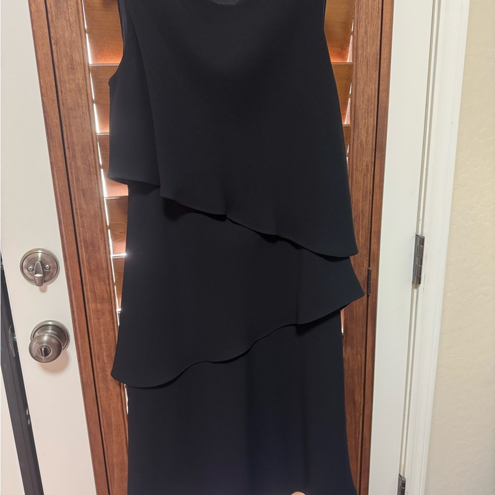 Jones New York Black Asymmetrical Dress